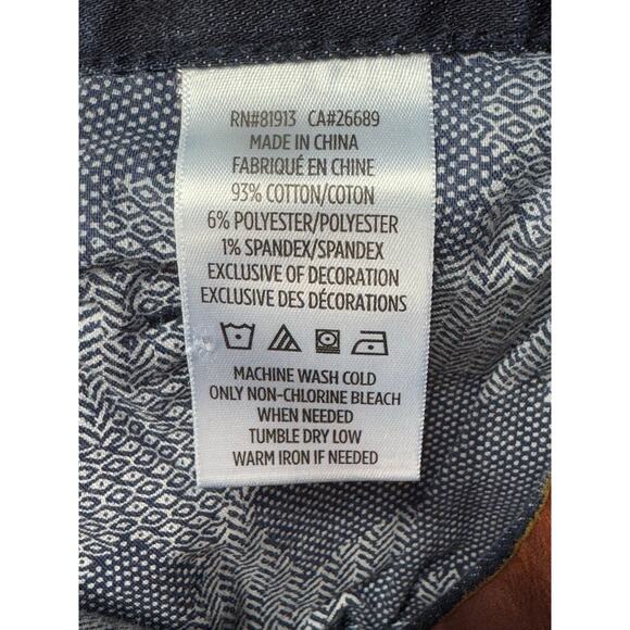 Robert Graham Men's Kipling Tailored Leg Stretch Blue Plaid Jeans - Size 32x26 - Picture 7 of 9